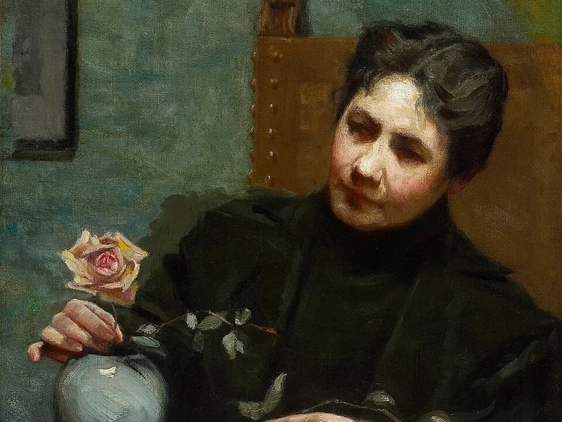 1860-George Agnew Reid - Ritratto di Mary Hiester Reid